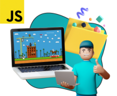 Программирование на JavaScript. Учимся создавать игры! - КИБЕРшкола программирования для детей, компьютерные курсы для школьников, начинающих и подростков - KIBERone г. Арсеньев