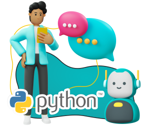 Умный чат-бот на Python - КИБЕРшкола программирования для детей, компьютерные курсы для школьников, начинающих и подростков - KIBERone г. Арсеньев